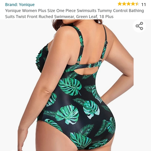 One Piece Ruched Bathing Suit - Picture 3 of 10